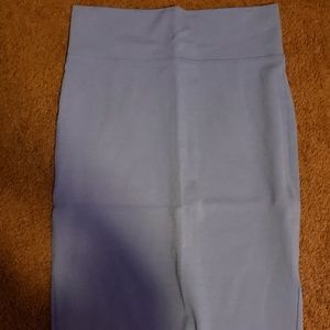 Grayish blue midi skirt